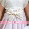 Paola Reina Puppe 32 cm - Las Amigas - Clara in einem weiß-rosa Kleid