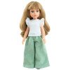 Paola Reina Puppe 32 cm - Las Amigas - Kiara mit weißem T-Shirt und weiten grünen Hosen
