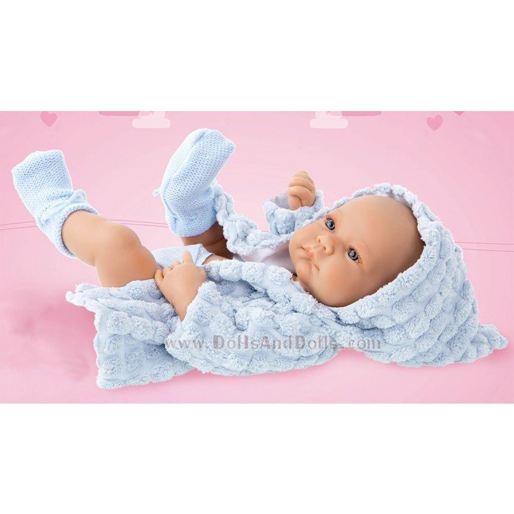Antonio Juan Puppe 42 cm - Neugeborener Nico Bademantel Junge