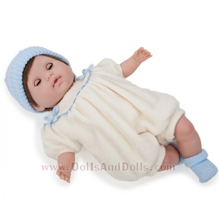 Nonis - Creme-blaues Outfit