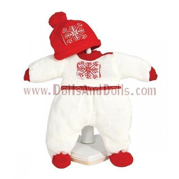 Festlich gestrickte Strampler-Kombination (36-38 cm)