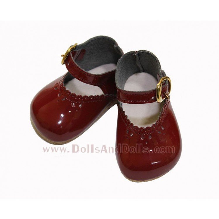 Kastanienbraune Lackschuhe