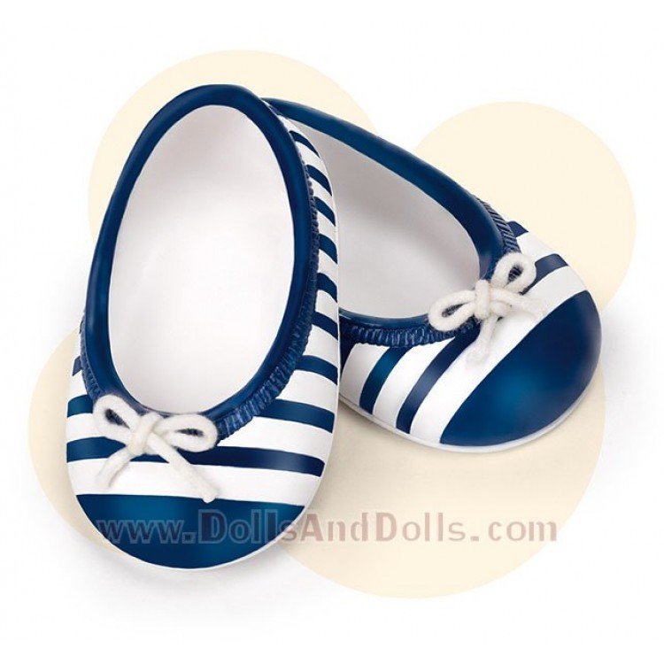 Zapatos y calcetines Nenuco - Manoletinas rayas