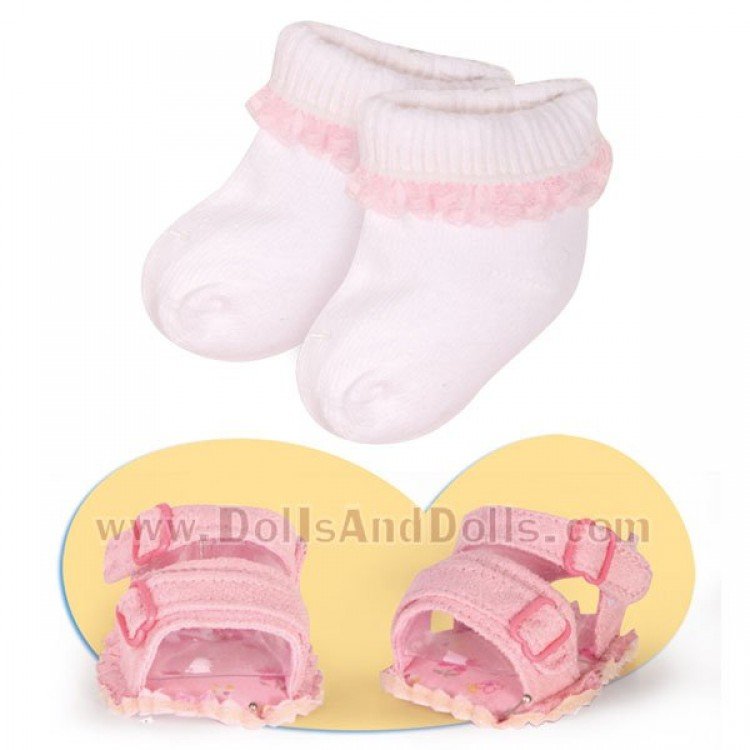 Zapatos y calcetines Nenuco - Sandalias rosas