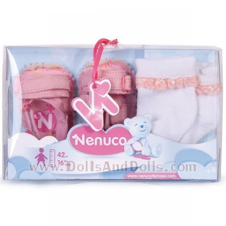 Zapatos y calcetines Nenuco - Sandalias rosas