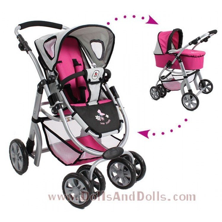 Combi de silla y capazo Chic Joyrider Fucsia