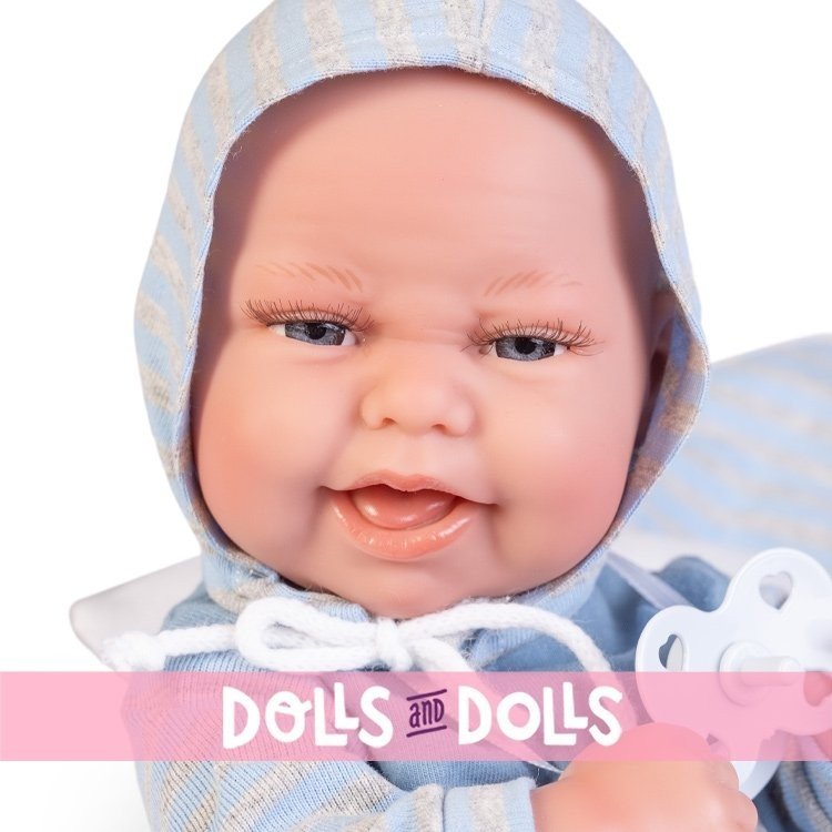 Antonio Juan Puppe 33 cm - Neugeborenes Baby Clar mit Kissen mit Ohren