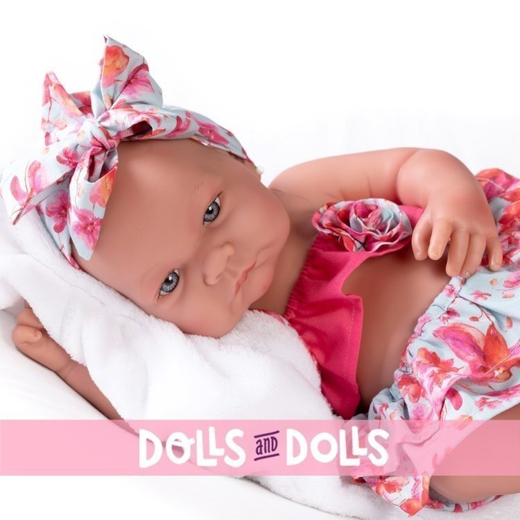 Antonio Juan Puppe 42 cm - Nica Sommer Neugeborenes mit Handtuch