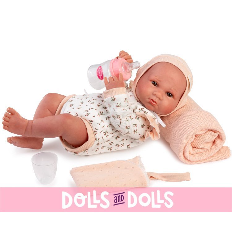 Antonio Juan Puppe 42 cm - Sweet Reborn Luca mit Flasche
