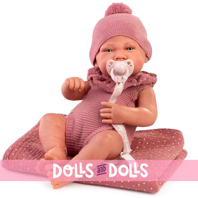 Antonio Juan Puppe 42 cm - Sweet Reborn Neugeborenes Paar Mädchen mit Vinylkörper