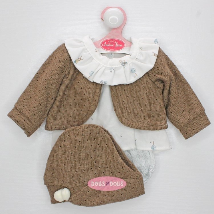 Outfit für Antonio Juan Puppe 40-42 cm - Kleine Tiere mit Jacke und Hut