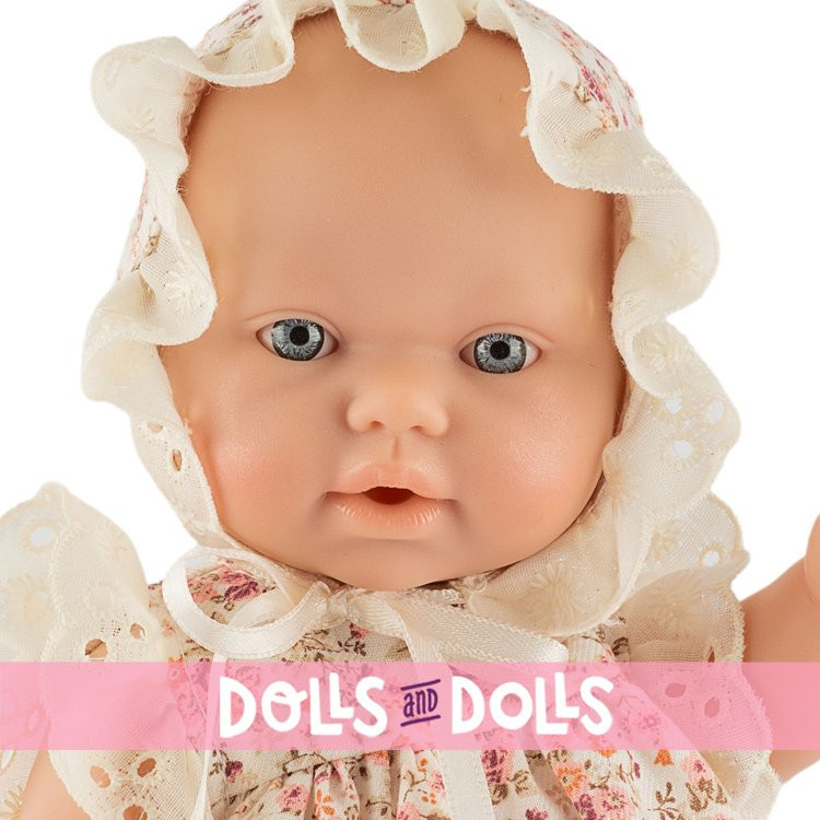 Así Puppe 25 cm - Max mit rosa Blumenmuster