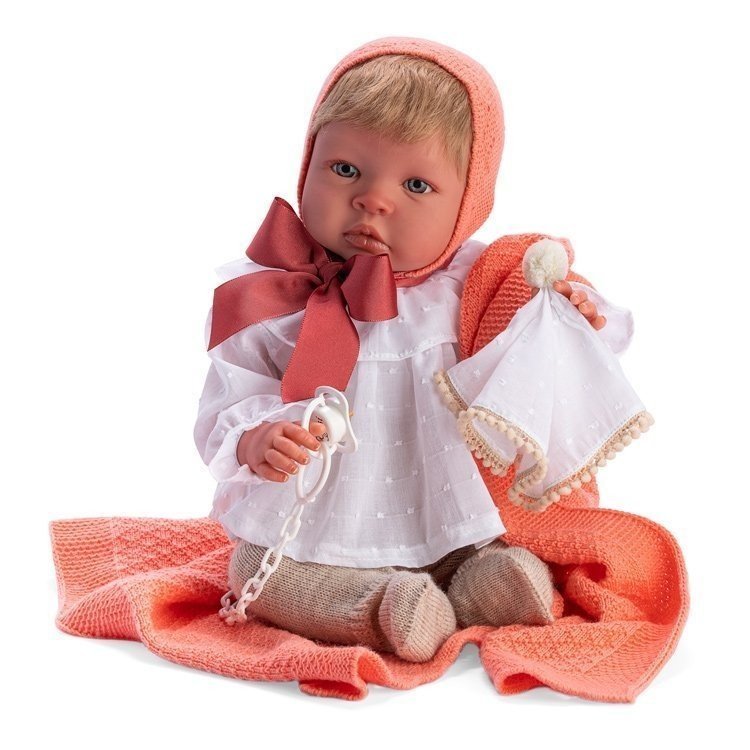 Así Puppe 46 cm - Tabata Real Reborn Puppe mit Haaren