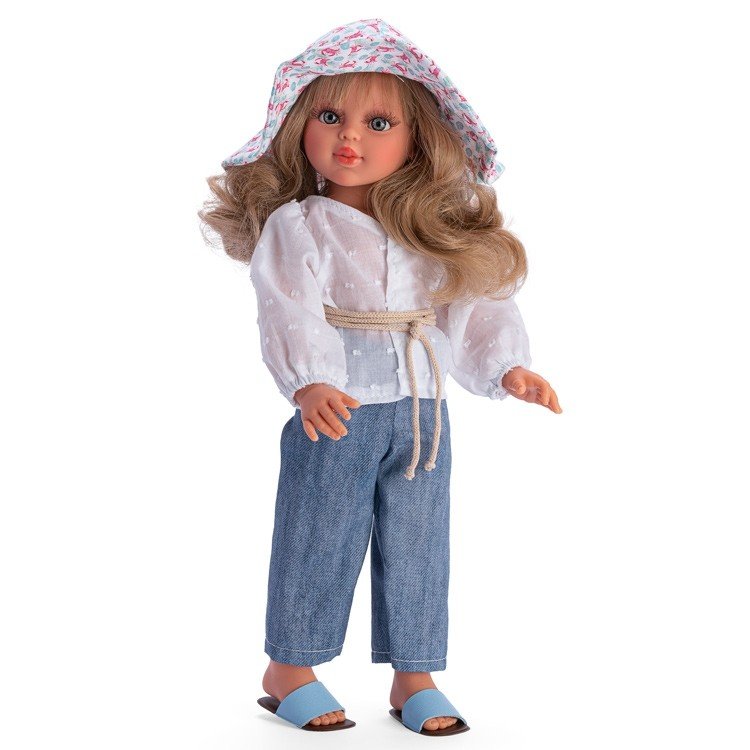 Así Puppe 40 cm - Sabrina mit Jeans und Pamela-Krabben
