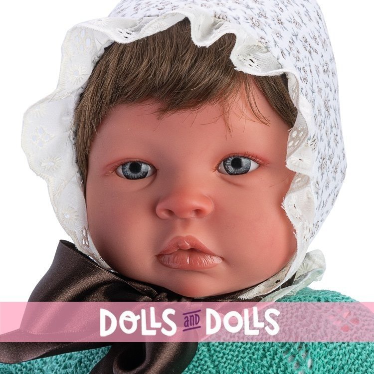 Así Puppe 46 cm - Vanessa Real Reborn Puppe mit Haaren