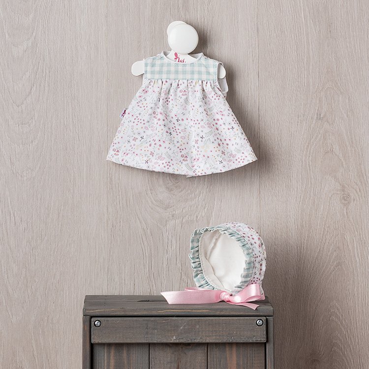 Outfit für Así Puppe 36 cm - Kleid aus der Kollektion Cloe für Margot Puppe