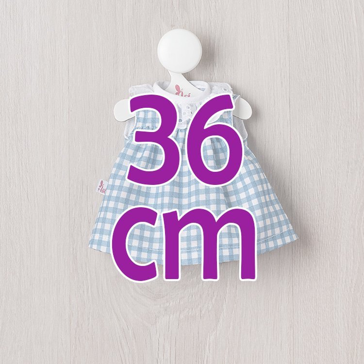Outfit für Así Puppe 36 cm - Kleid aus der Kollektion Noel für Margot Puppe