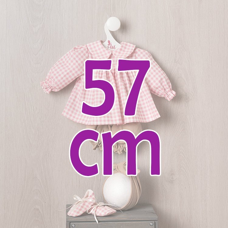 Outfit für Así Puppe 57 cm - Kleid Patricia-Kollektion für Pepa Puppe
