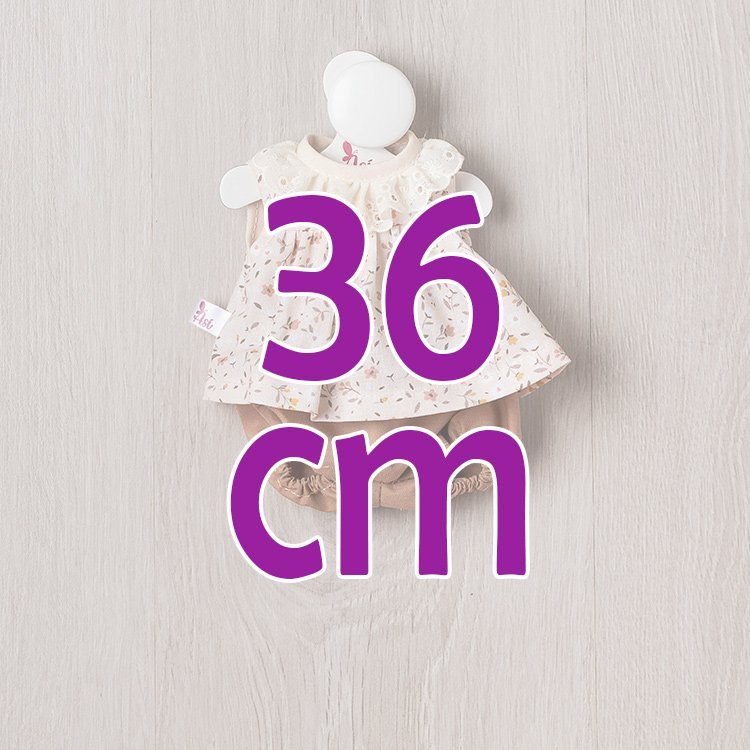 Outfit für Así Puppe 36 cm - Kleid aus der Kollektion Teresa für Margot Puppe