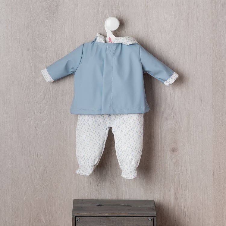 Outfit für Así-Puppe 46 cm - Blaues Mackintosh-Set für Leo-Puppe