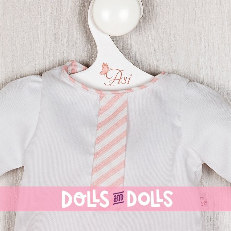 Outfit für Así-Puppe 43 cm - Rosa gestreiftes Hosenset für Pablo-Puppe