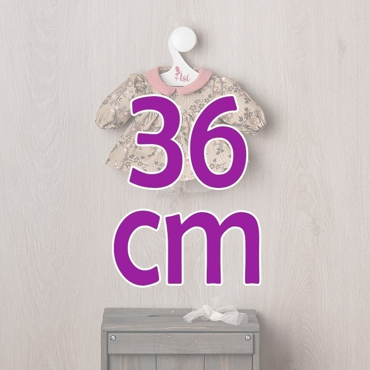 Outfit für Así-Puppe 36 cm - Kleid aus der Jara-Kollektion für Guille-Puppe