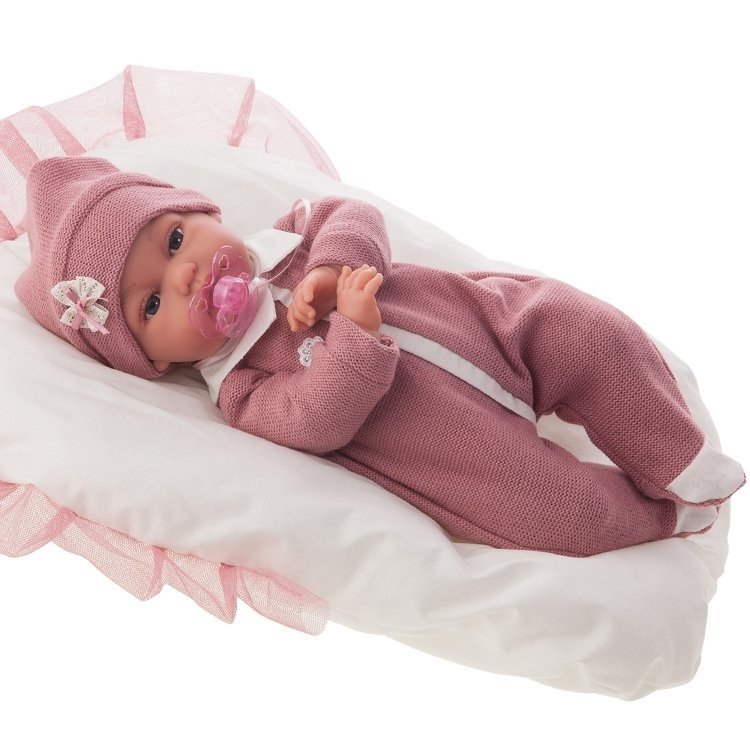 Antonio Juan Puppe 34 cm - Toneta Woll-Outfit mit Kissen with