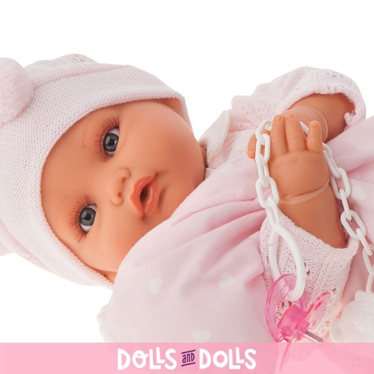 Antonio Juan Puppe 42 cm - Beni mit rosa Kissen