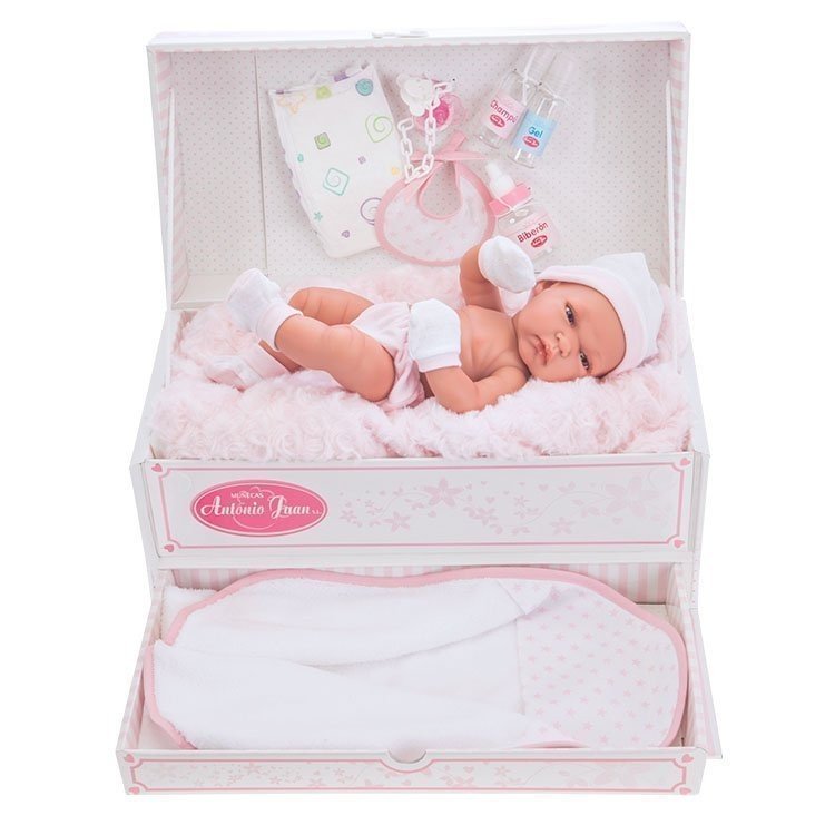 Antonio Juan Puppe 33 cm Baby Toneta Madchenkoffer mit Badzubehor Dolls And Dolls Sammlerpuppenladen