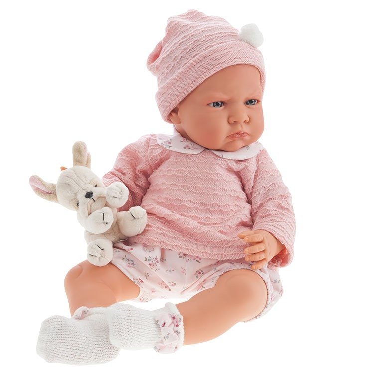 Antonio Juan Puppe 52 cm - Berta mit rosa Short und Accessoire