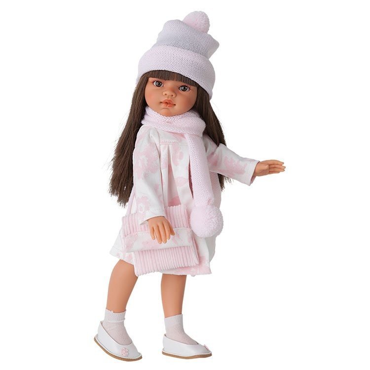 Antonio Juan Puppe 33 cm - Emily Brünette mit Mantel