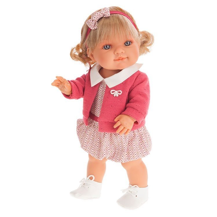 Antonio Juan Puppe 38 cm - Farita mit Fuchsia-Jacke