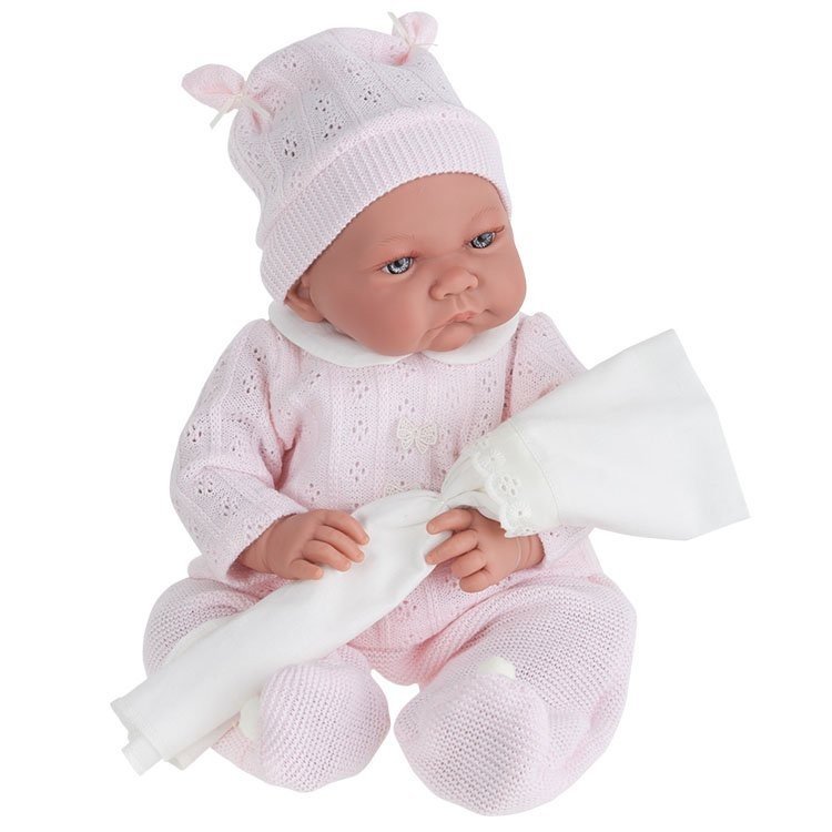 Antonio Juan Puppe 40 cm - Rosa Wolle Nica