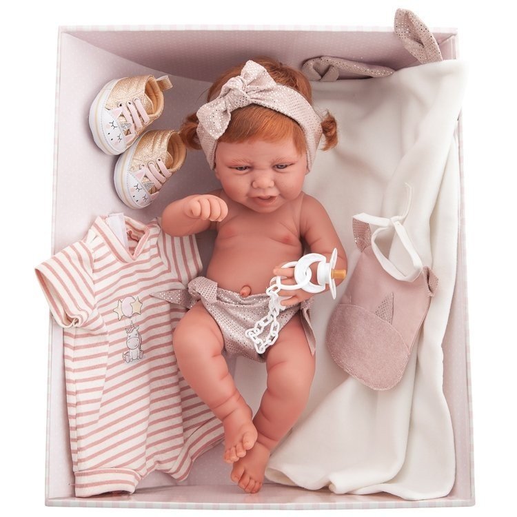 Antonio Juan Puppe 42 cm - Neugeborene Carla Aussteuer