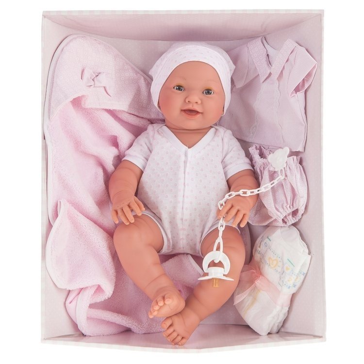 Antonio Juan Puppe 42 cm - Neugeborene Mia Pee Aussteuer