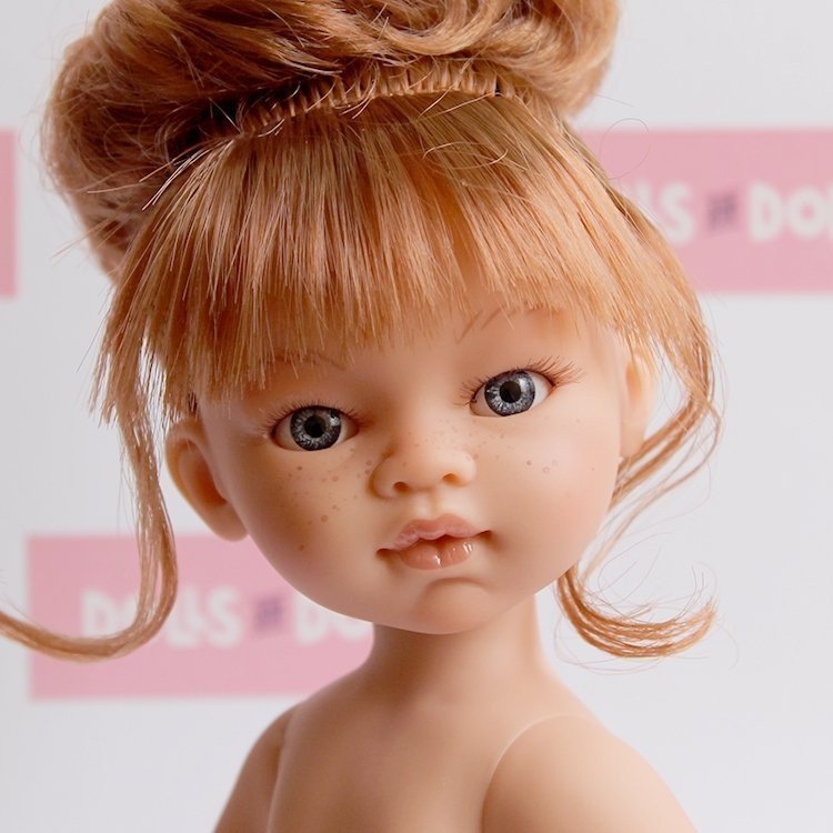 Antonio Juan Puppe 31 cm - Emily rothaarig mit Dutt ohne Kleidung