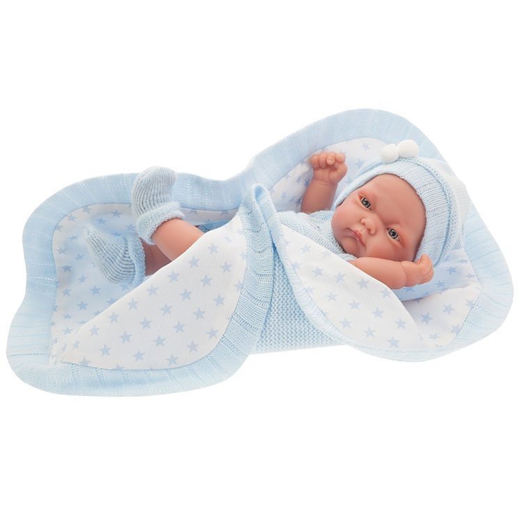 Antonio Juan Puppe 26 cm - Pitu mit blauer Decke