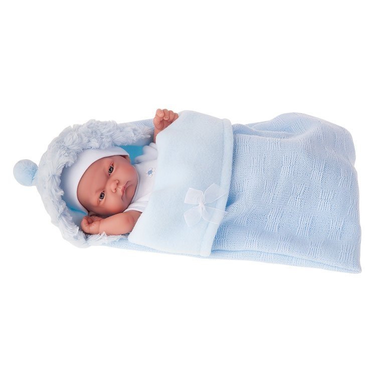 Antonio Juan Puppe 26 cm - Pitu Jungenpuppe mit Schlafsack