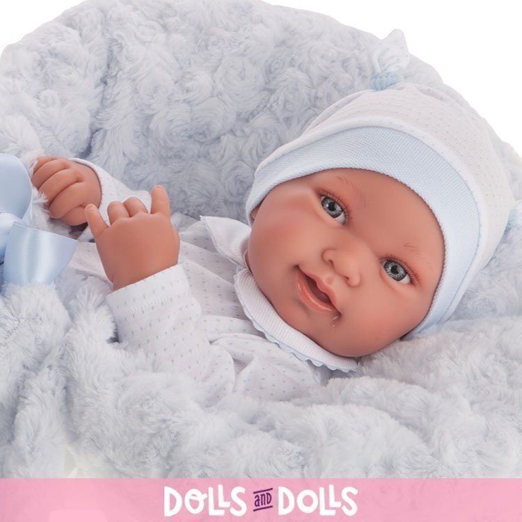 Antonio Juan Puppe 42 cm - Neugeborener Junge Pipo Decke