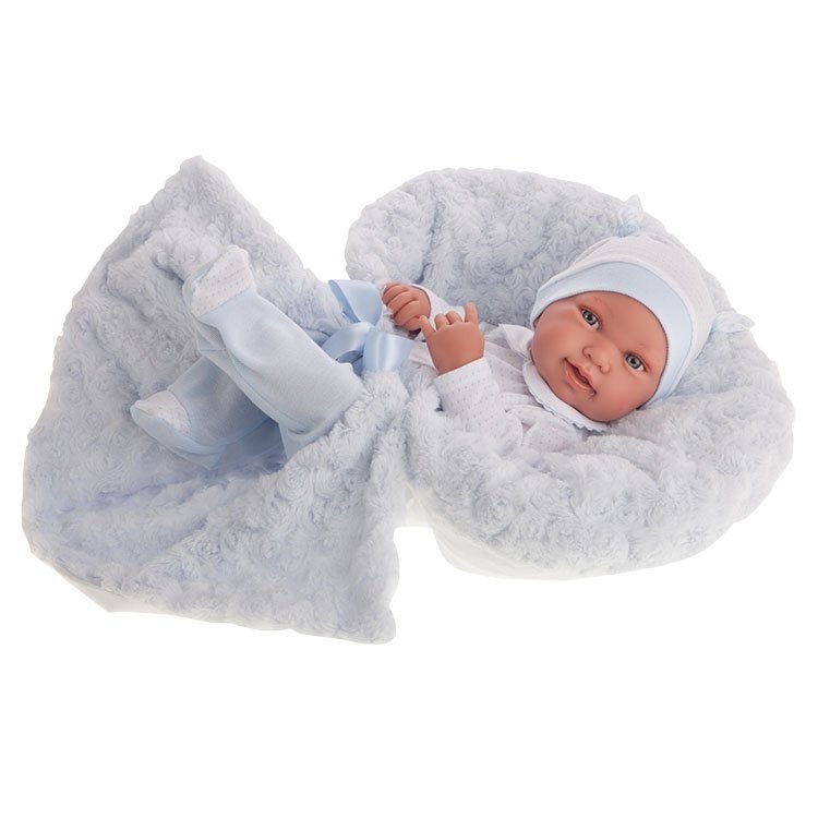 Antonio Juan Puppe 42 cm - Neugeborener Junge Pipo Decke