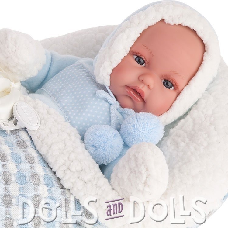 Antonio Juan Puppe 34 cm - Tonet Winter mit Schlafsack