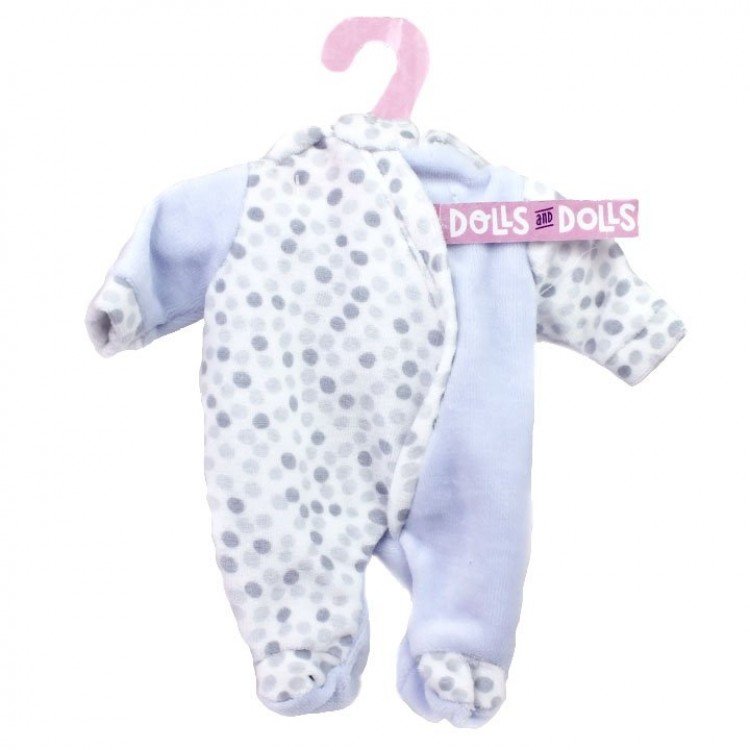 Antonio Juan Puppe Outfit 26-27 cm - Weißer und blauer Topfanzug