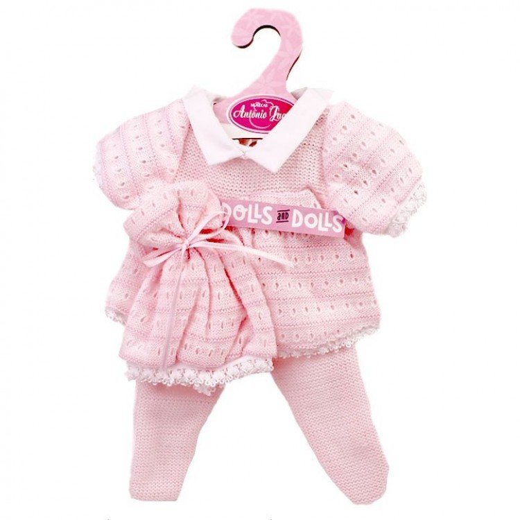 Antonio Juan Puppe Outfit 26-27 cm - Rosa Outfit mit Hut