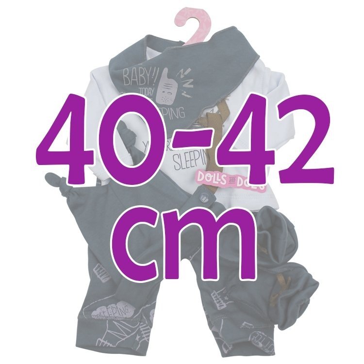 Antonio Juan Puppenoutfit 40 - 42 cm - Sweet Reborn Collection - Happy "Botschaft in einer Flasche" Outfit