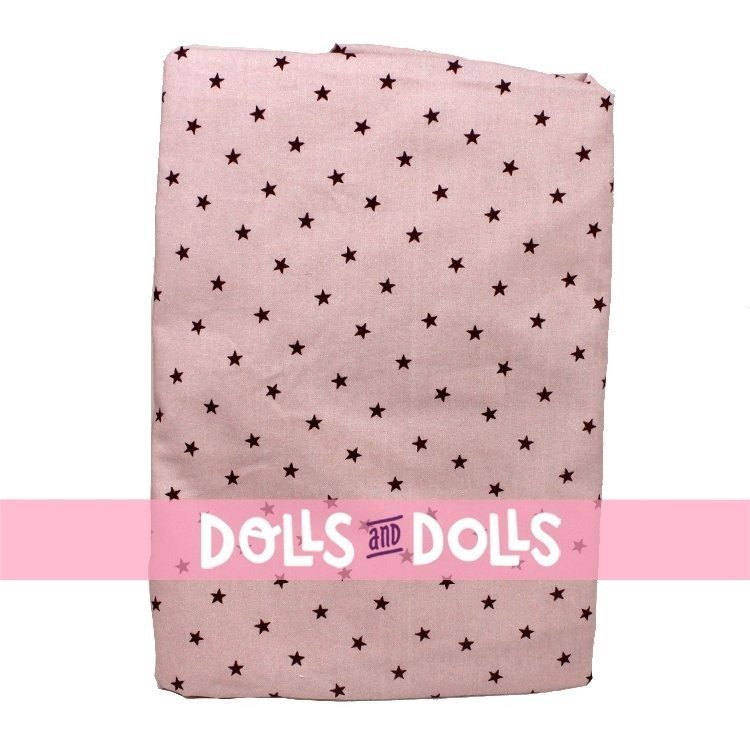 Antonio Juan Puppe Outfit 33-34 cm - Kastanienbrauner Strampler mit sternenbedruckter Decke