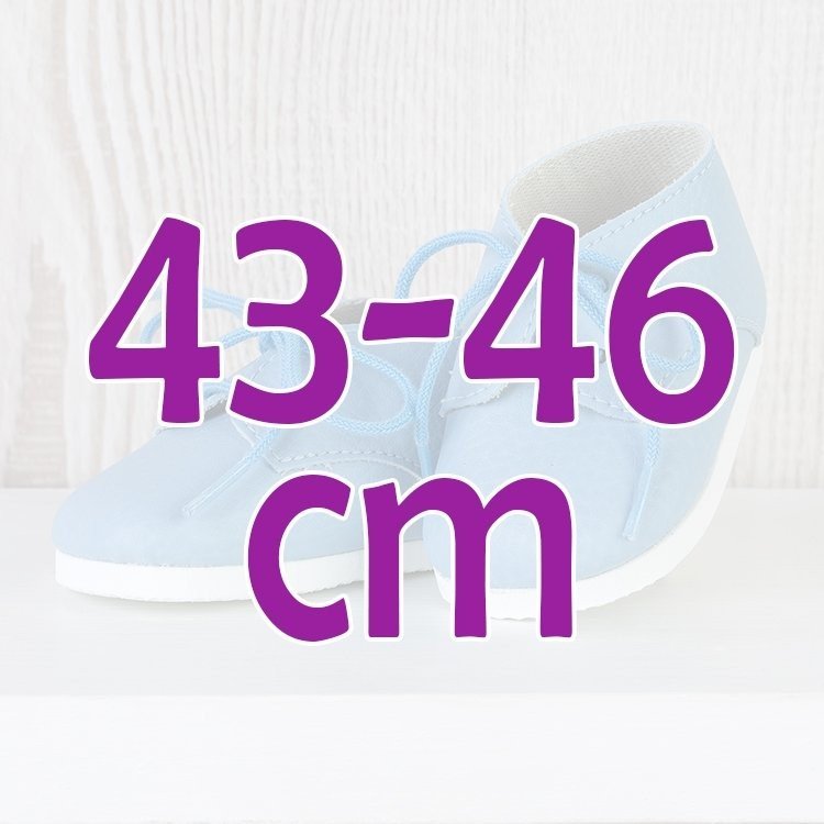 Ergänzungen für Así Puppe 43 bis 46 cm - Blaue Schuhe für María, Pablo, Leo und Limited Series Puppe
