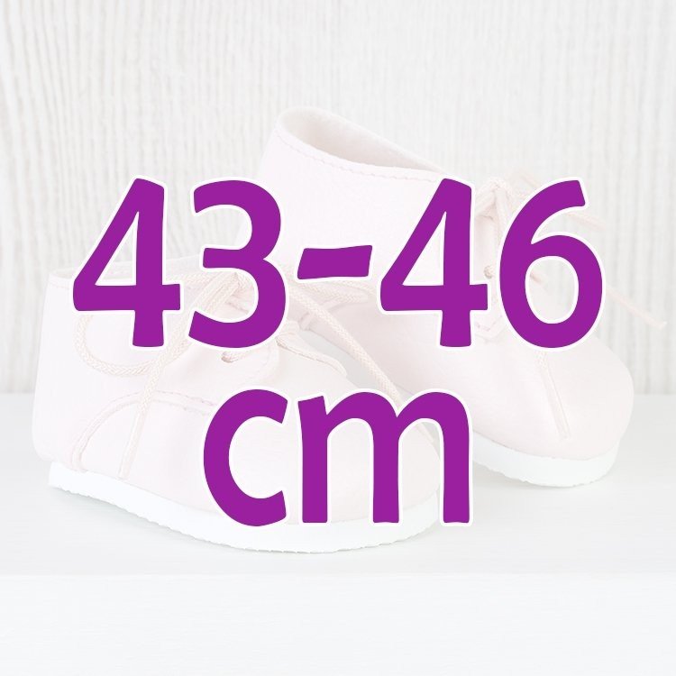 Ergänzungen für Así Puppe 43 bis 46 cm - Rosa Schuhe für María, Pablo, Leo und Limited Series Puppe