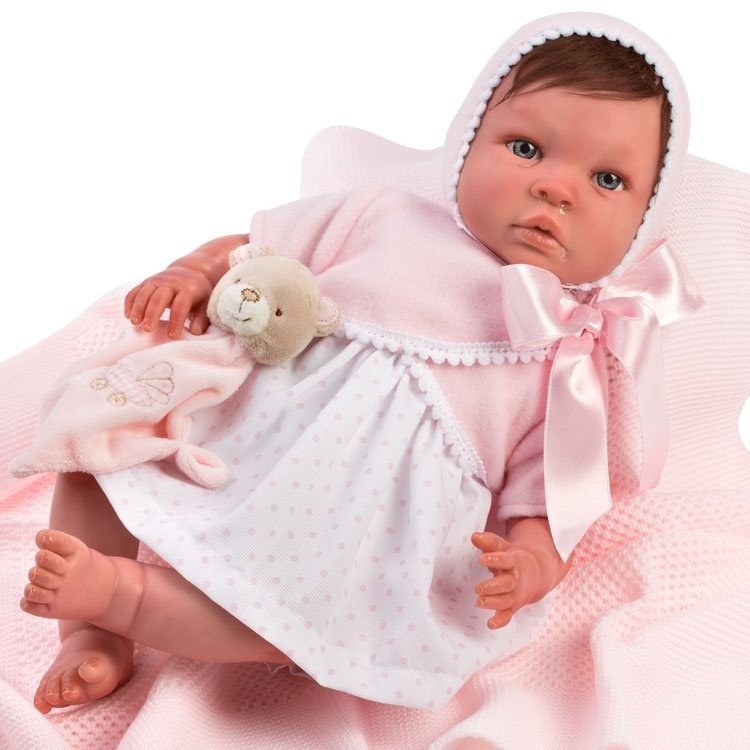 Así Puppe 46 cm - Patricia Real Reborn Puppe mit Haaren