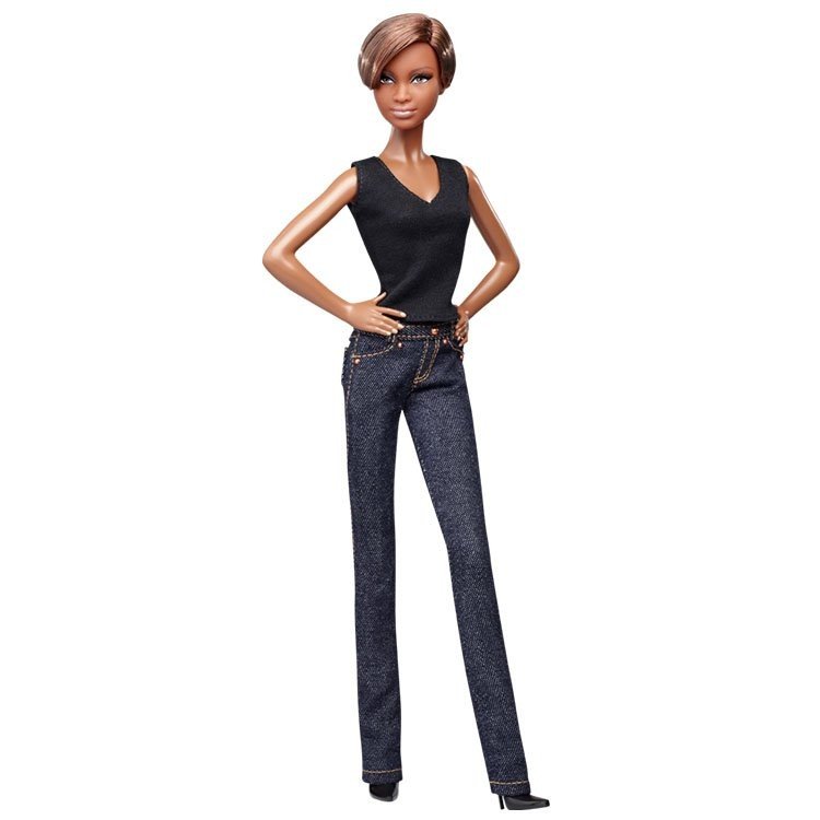 Barbie Puppe 29 cm - Basics Jeans T5143-T7743
