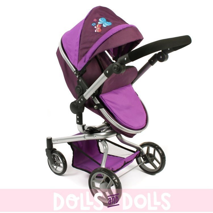 Yolo Kinderwagen 75 cm umwandelbar in Puppenwagen - Bayer Chic 2000 - Lila